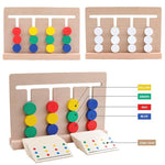 KinderLuxe - Lehrreiches Holzspiel mit vier Farben im Montessori-Stil