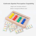 KinderLuxe - Lehrreiches Holzspiel mit vier Farben im Montessori-Stil