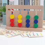 KinderLuxe - Lehrreiches Holzspiel mit vier Farben im Montessori-Stil