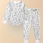 Kids' Cotton Pajama Set for Christmas Coloring
