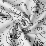 Kids' Cotton Pajama Set for Christmas Coloring