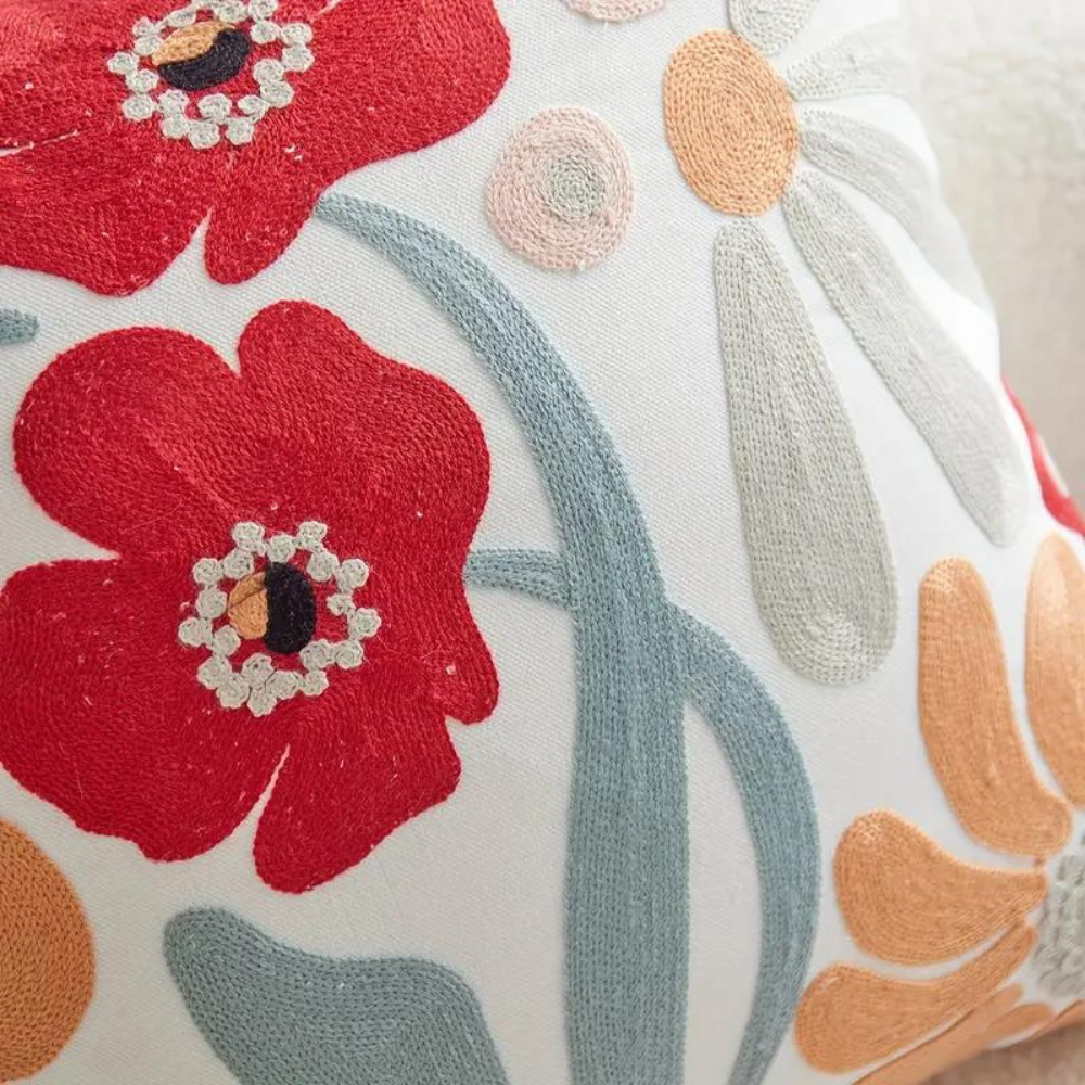 Kissenbezug mit Botanischem Design | Weich und Formbeständig | Pflegeleicht