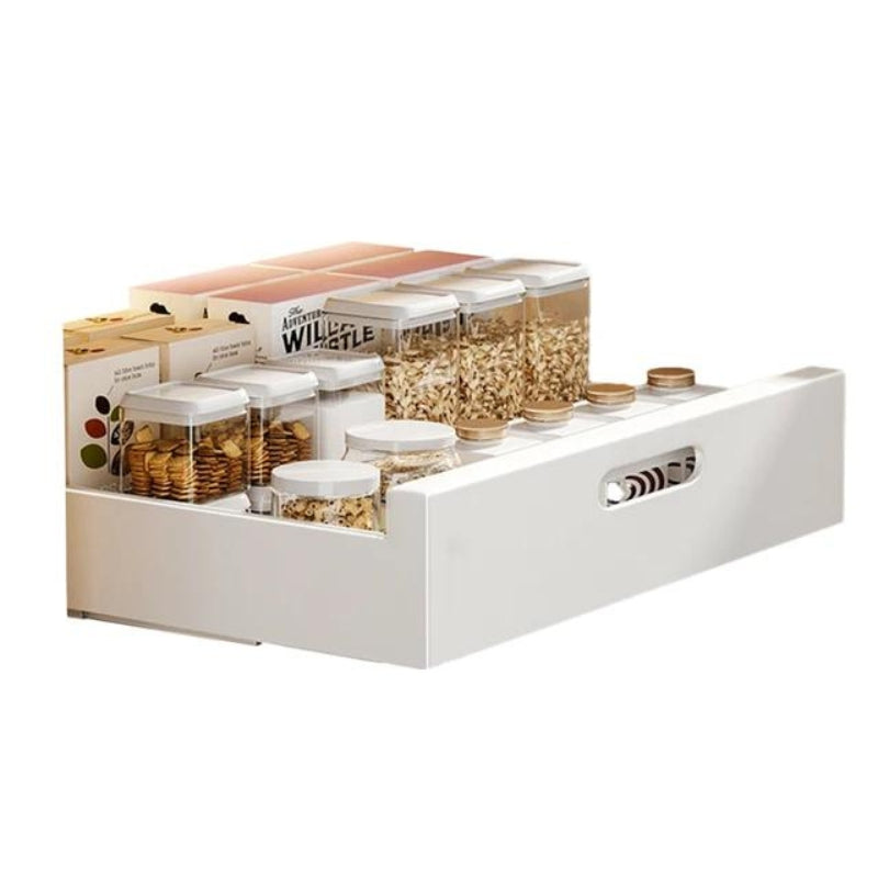 Praktischer Küchenorganizer mit Ausziehbarem Fach für Optimale Ordnung
