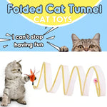 Cat Fun Deluxe | Foldable Cat Tunnel with Toy