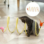 Cat Fun Deluxe | Foldable Cat Tunnel with Toy