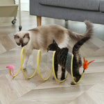 Cat Fun Deluxe | Foldable Cat Tunnel with Toy