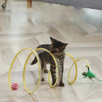 Cat Fun Deluxe | Foldable Cat Tunnel with Toy
