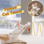 Cat Fun Deluxe | Foldable Cat Tunnel with Toy