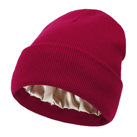 Noor Silk Winter Hat – Wool & Silk – Frizz Protection for Hair