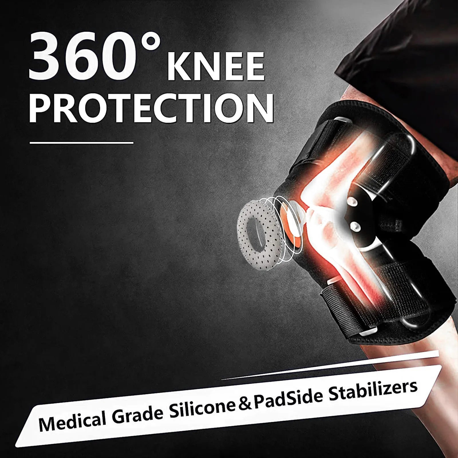 Kniebandage - Verstellbar und Gelenkig - Ideale Unterstützung