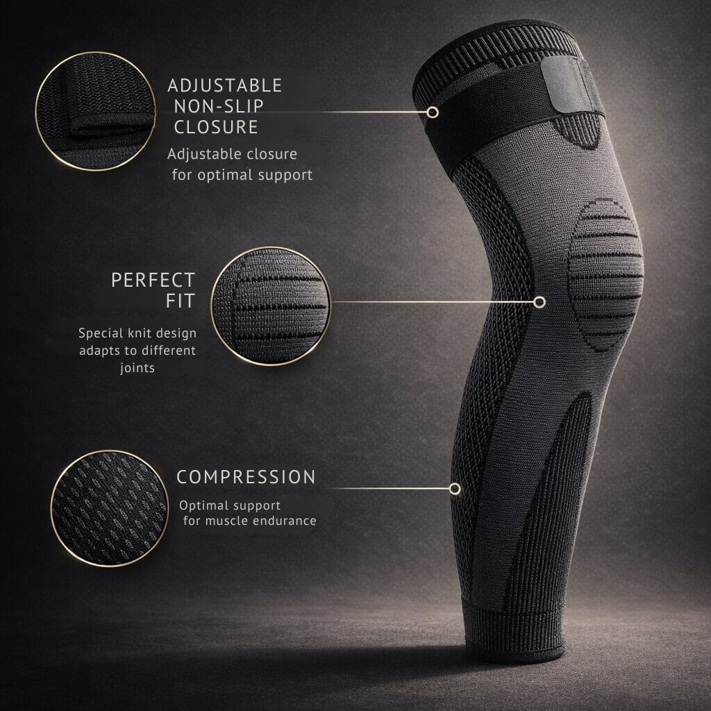 Knee Pads with Compression | Optimal Support | Breathable and Non-Slip