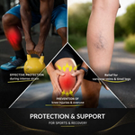 Knee Pads with Compression | Optimal Support | Breathable and Non-Slip