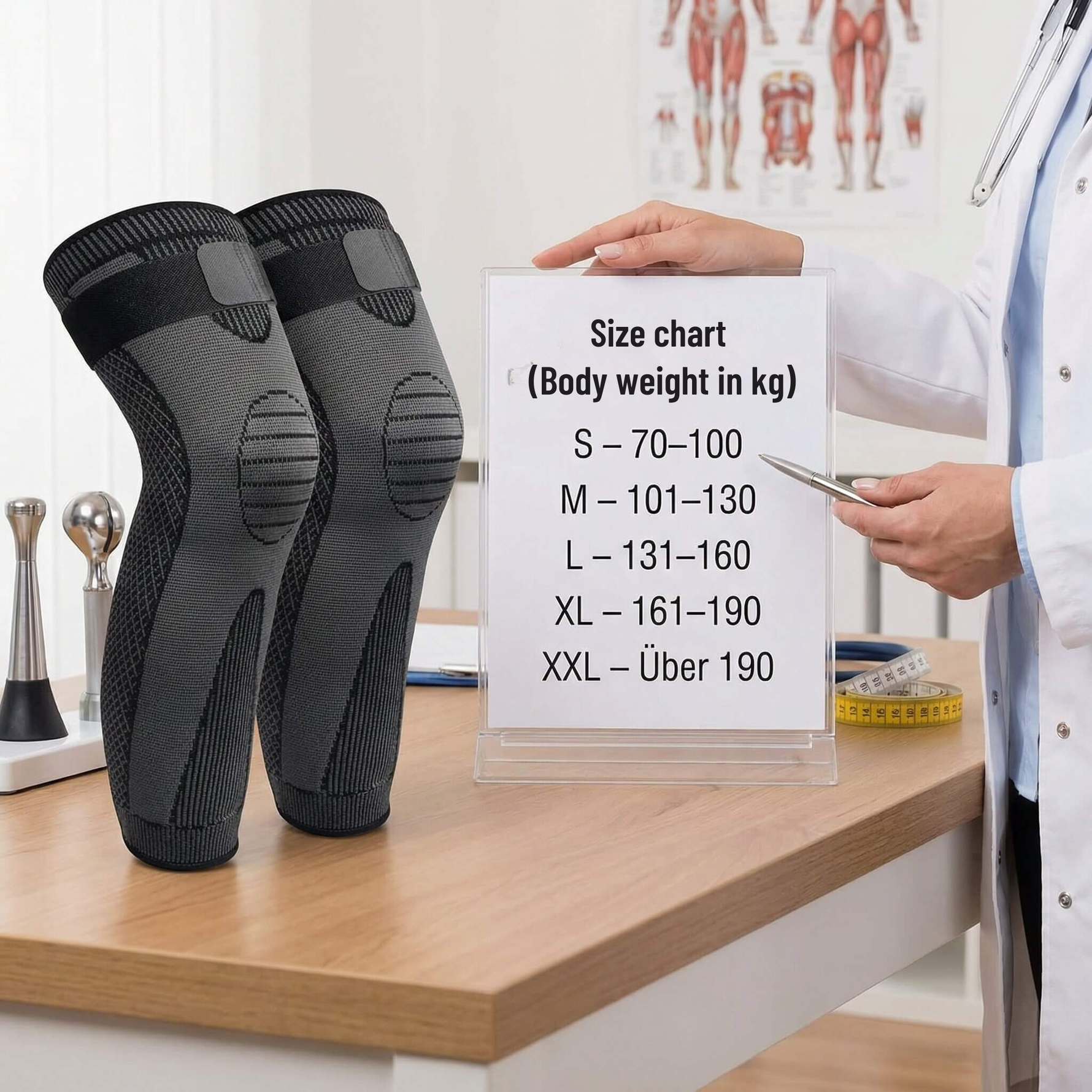Knee Pads with Compression | Optimal Support | Breathable and Non-Slip