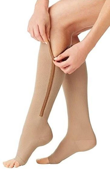 VitalSupport – Unisex Compression Stockings with Zipper for Best Comfort (2 + 1 FREE)