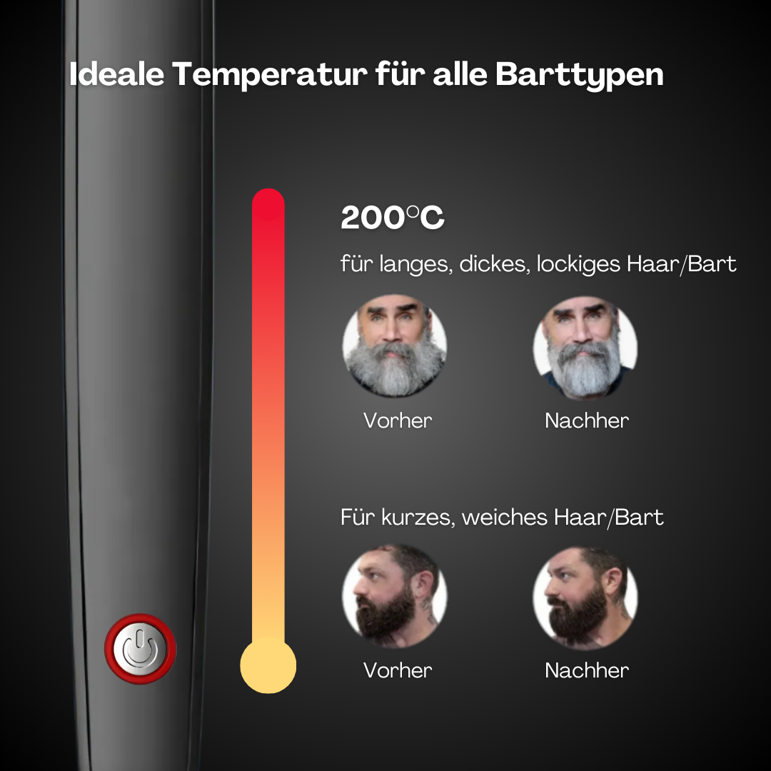 Eleganter Bartstyler | Kabelloses Gerät für einen makellosen Look
