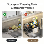Practical Sink Rack | Rust-resistant | With Towel Holder | AquaOrganizer