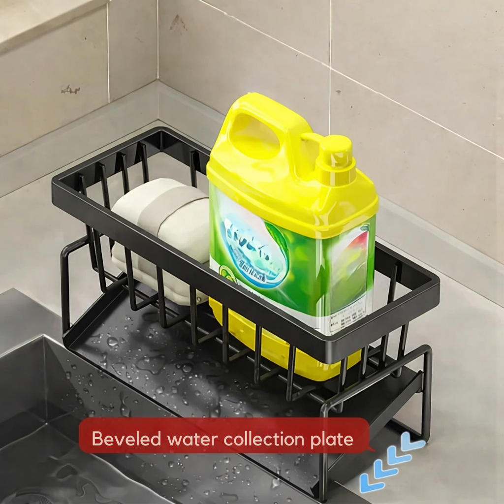 Practical Sink Rack | Rust-resistant | With Towel Holder | AquaOrganizer