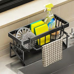 Practical Sink Rack | Rust-resistant | With Towel Holder | AquaOrganizer