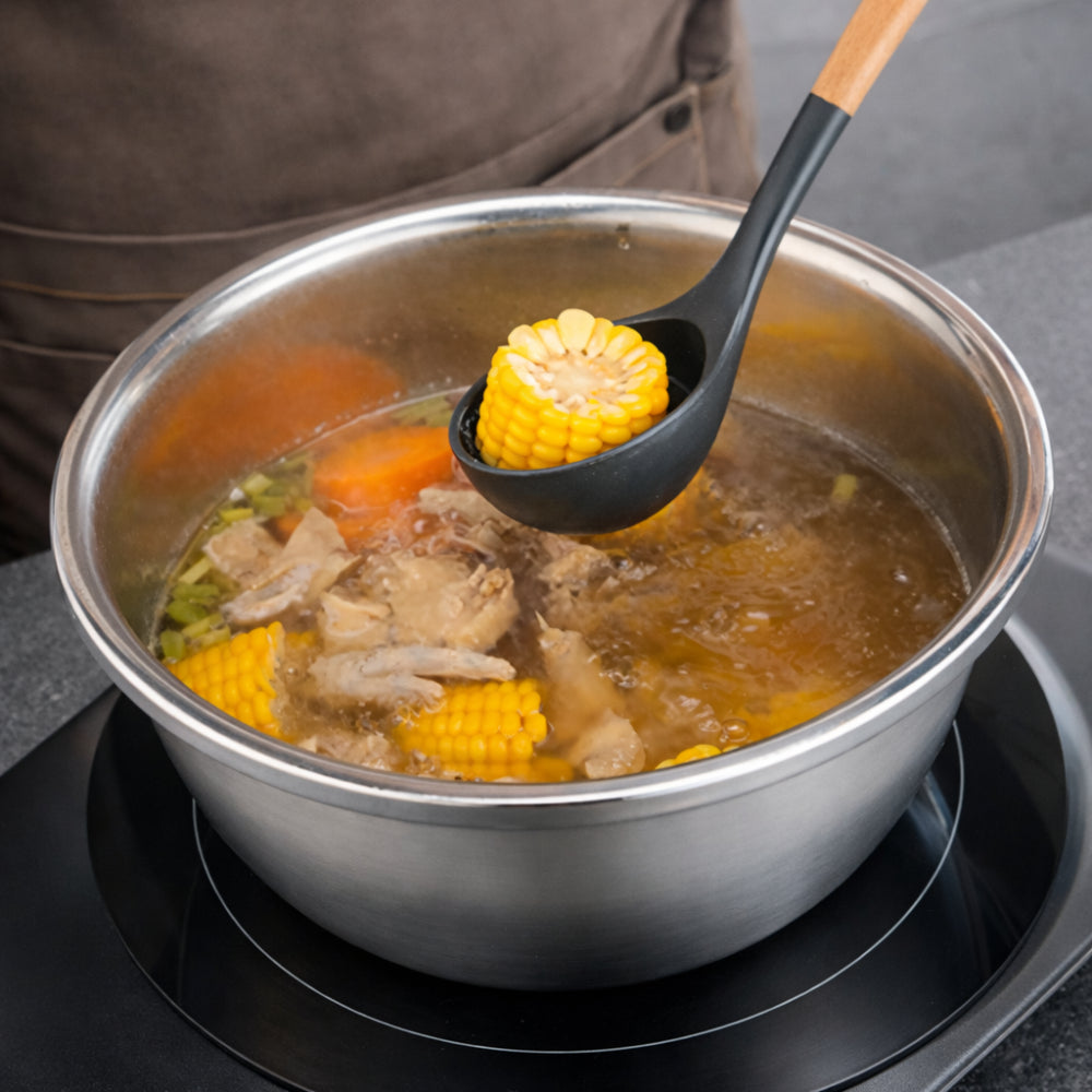 Multifunctional Stainless Steel Colander Set for the Kitchen