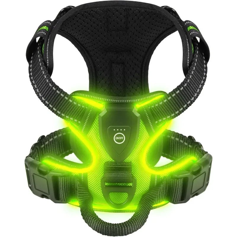 Secure LED Dog Harness | Adjustable Fit | Durable Material