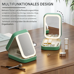 LED Makeup Mirror Organizer | 3 Light Modes | Cabin-Friendly