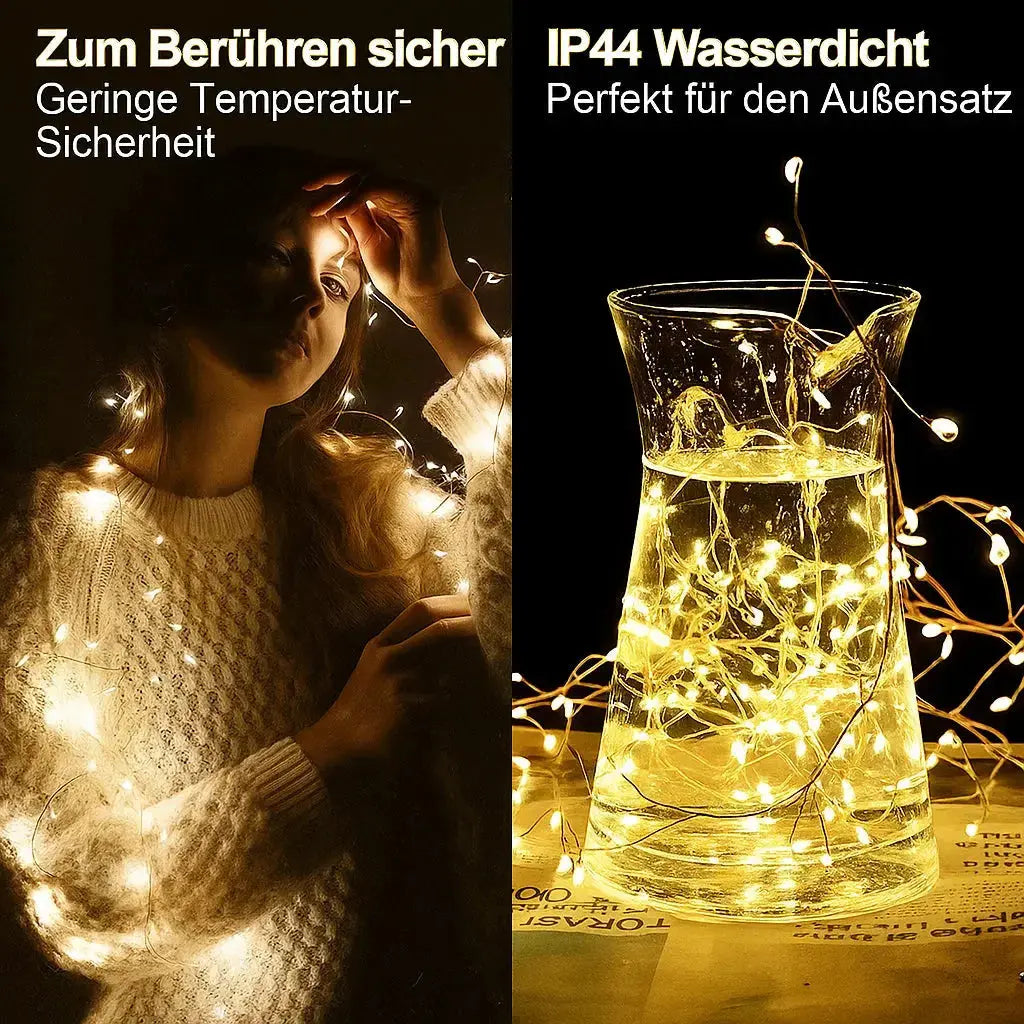 Atmospheric LED Copper Wire Fairy Lights – 9 Meters