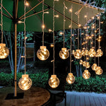 LED light garland – Waterproof outdoor string lights in warm white