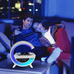 Smart LED Alarm Clock Lamp with Speaker and Wireless Charger