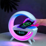 Smart LED Alarm Clock Lamp with Speaker and Wireless Charger