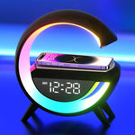Smart LED Alarm Clock Lamp with Speaker and Wireless Charger