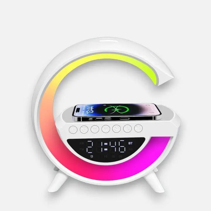 Smart LED Alarm Clock Lamp with Speaker and Wireless Charger