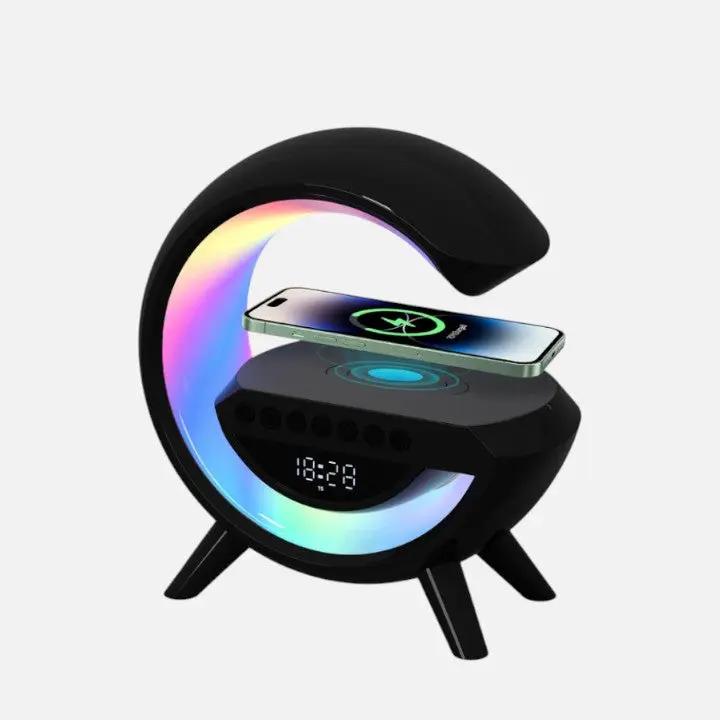 Smart LED Alarm Clock Lamp with Speaker and Wireless Charger