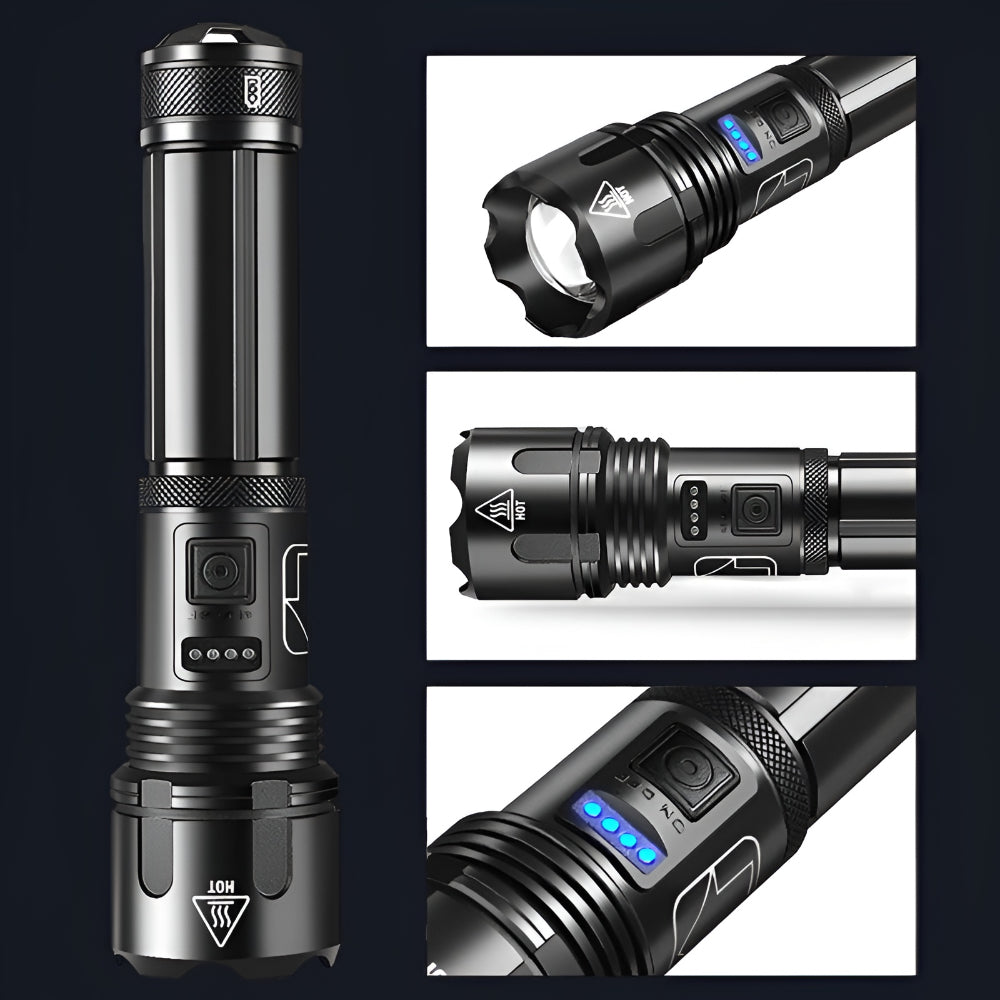 Wiederaufladbare Outdoor-Lampe mit Zoomfunktion für Abenteuer