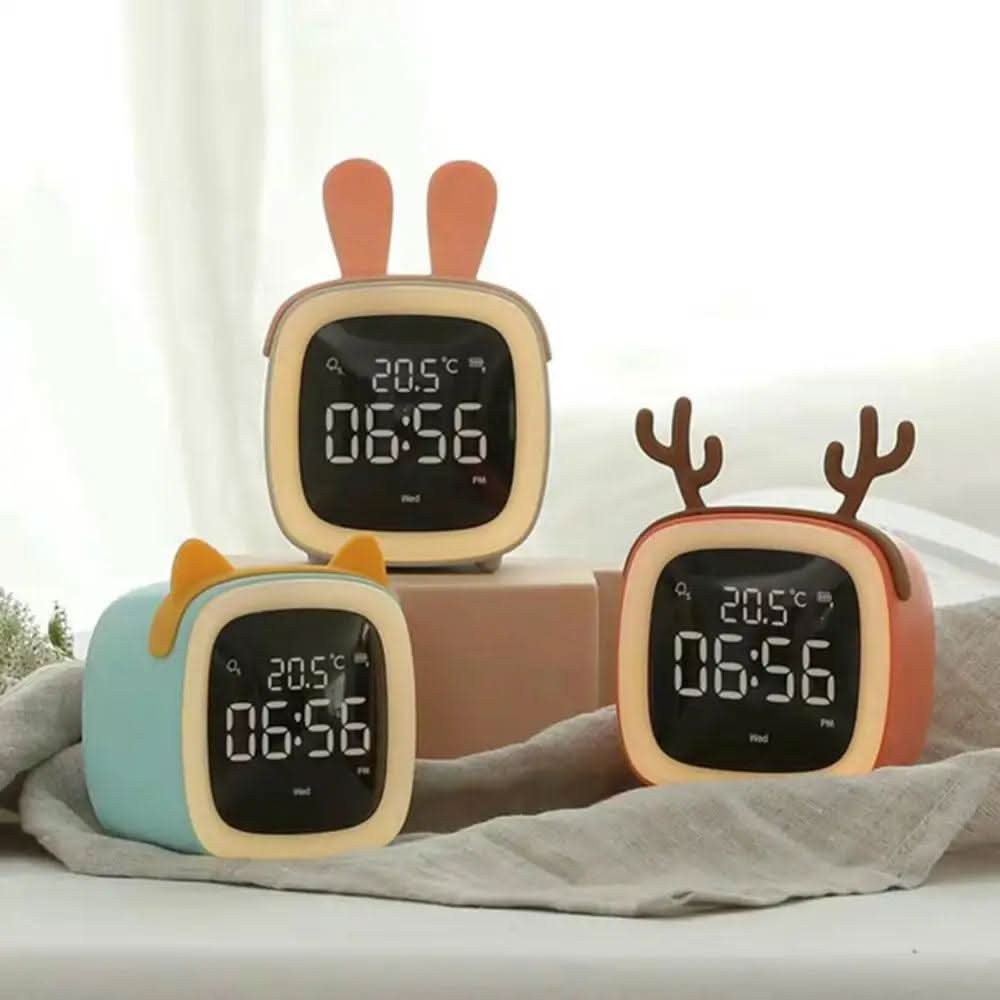 Sanfte LED-Uhr für Kinder mit Nachtlicht – Energiesparend