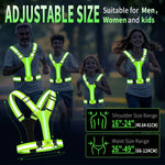 LED Laufweste – Wiederaufladbare Sicherheitsweste mit Reflektoren