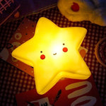 Gentle LED Night Light for Children – Moon, Star, or Sun with Timer