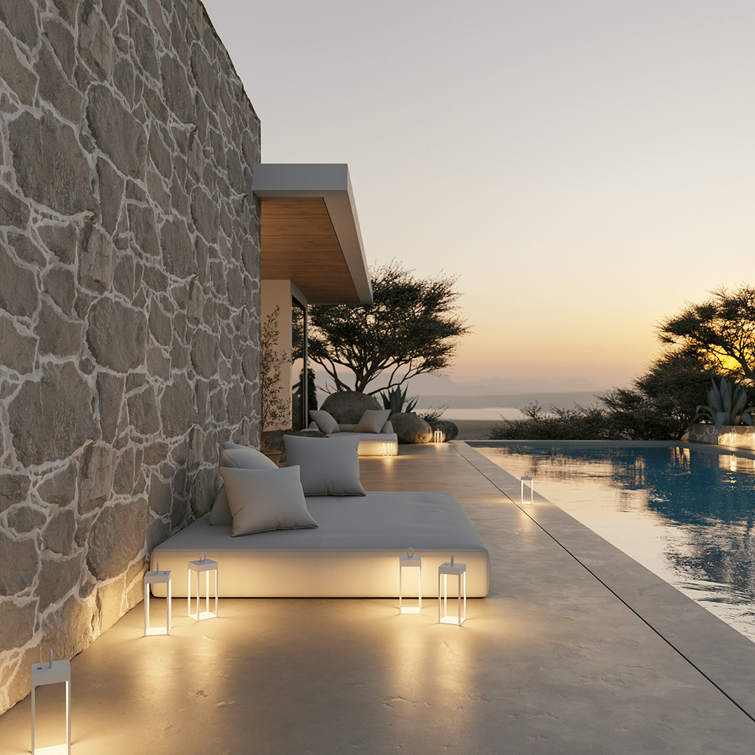 Dimmbare LED-Lampe für Innen und Außen – Modern & Flexibel