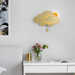 Wunderschöne LED-Wandlampe für das Kinderzimmer - Wolke und Sonne