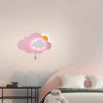 Wunderschöne LED-Wandlampe für das Kinderzimmer - Wolke und Sonne