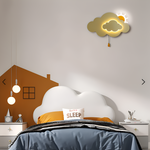 Wunderschöne LED-Wandlampe für das Kinderzimmer - Wolke und Sonne