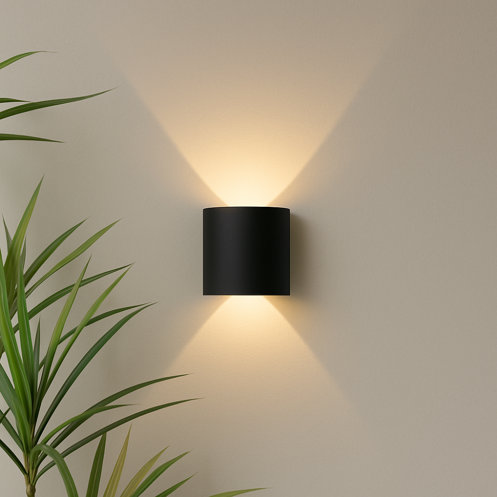 Modern LED Wall Light in Aluminum for Indoor and Outdoor