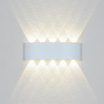 Modern LED Wall Light in Aluminum for Indoor and Outdoor