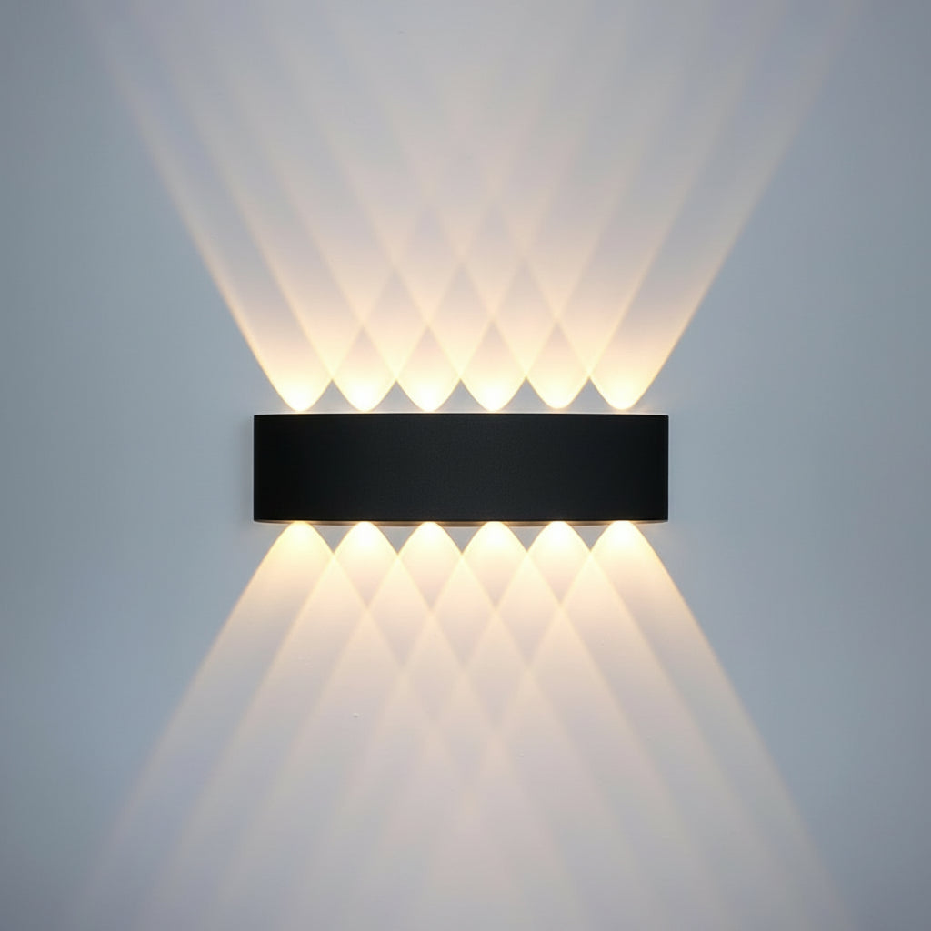 Modern LED Wall Light in Aluminum for Indoor and Outdoor