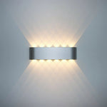 Modern LED Wall Light in Aluminum for Indoor and Outdoor