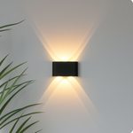 Modern LED Wall Light in Aluminum for Indoor and Outdoor