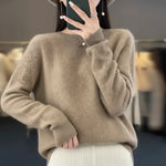 Elegant Cashmere Sweater for Women – Crew Neck and Warm