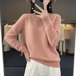 Elegant Cashmere Sweater for Women – Crew Neck and Warm