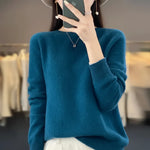 Elegant Cashmere Sweater for Women – Crew Neck and Warm