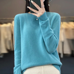 Elegant Cashmere Sweater for Women – Crew Neck and Warm