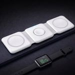 Compact Wireless Charging Station for Multiple Devices – Ideal for Travel